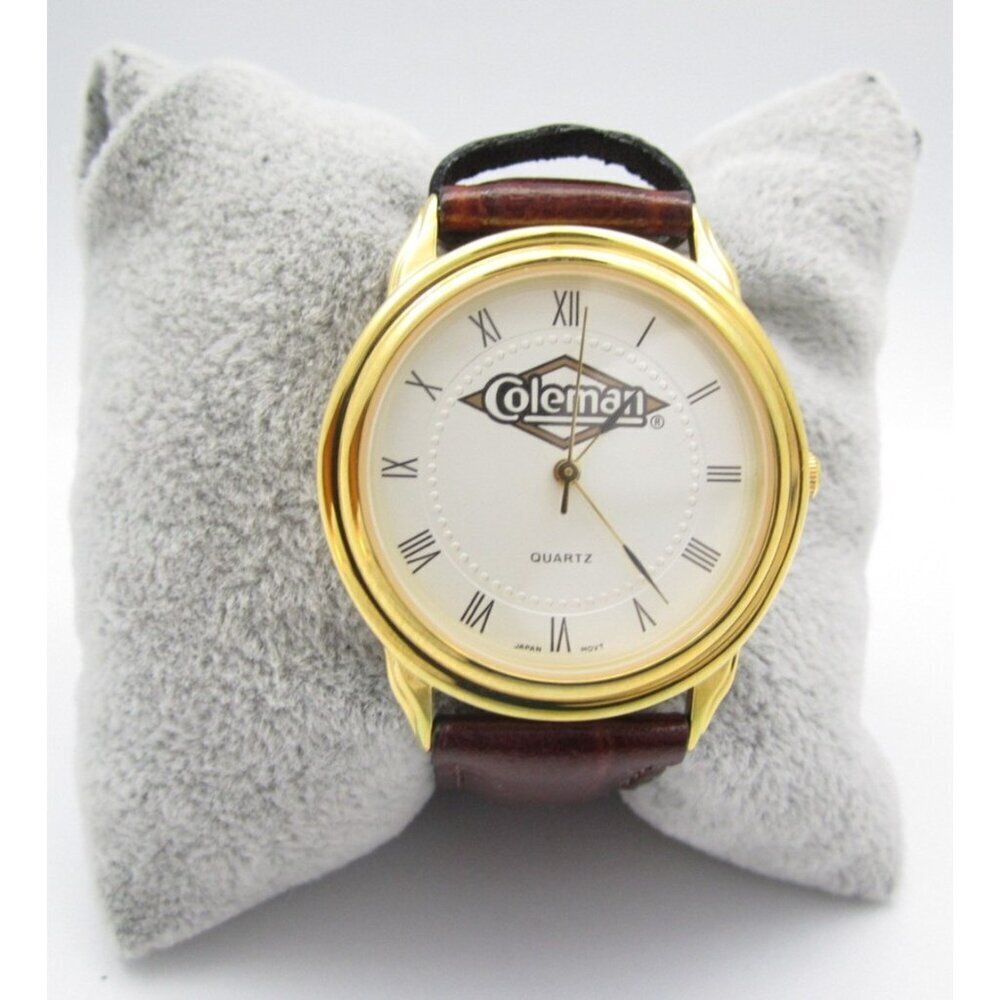 New Women Coleman Quartz WR Analog 34mm Round Watch (I10) "New Battery"
